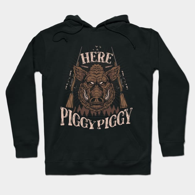 PIG HUNTING GIFTS Hoodie by Jandjprints